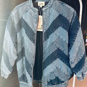 Sézane Blue Denim Jacket